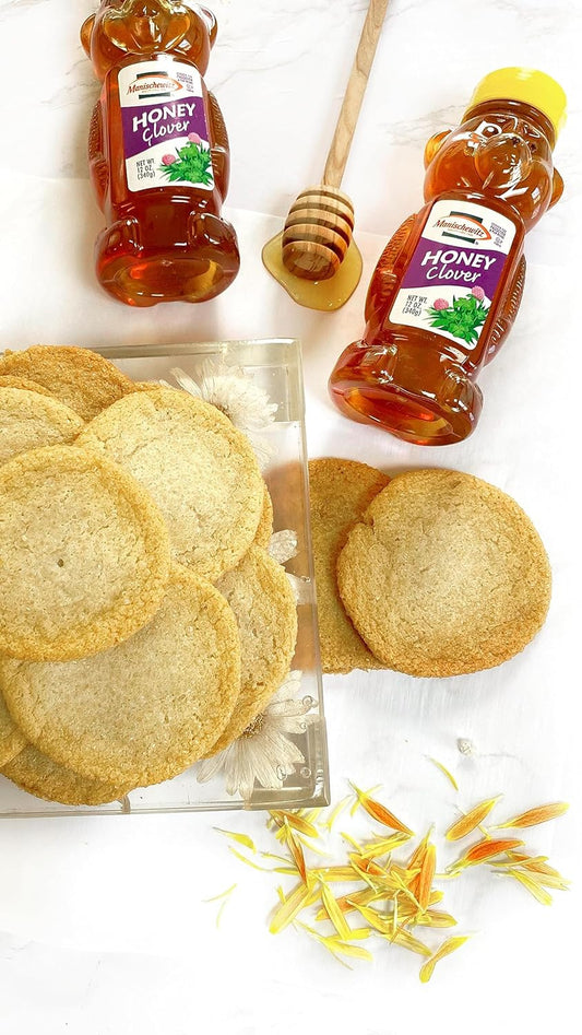 Manischewitz Pure Clover 12Oz Honey Bears (3 Pack) Mess Free Squeeze Bottle, Gluten Free