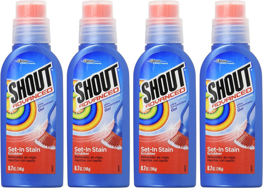 Shout Advanced Ultra Concentrated Stain Removing Gel, 8.7 Oz (Pack Of 4)