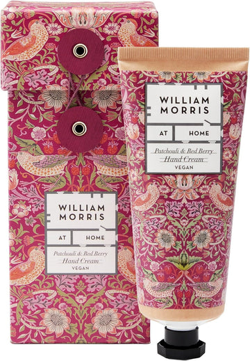 William Morris At Home Patchouli & Red Berry Hand Cream | Enriched With Shea Butter & Essential Oils | Cruelty Free & Vegan Friendly | 100Ml