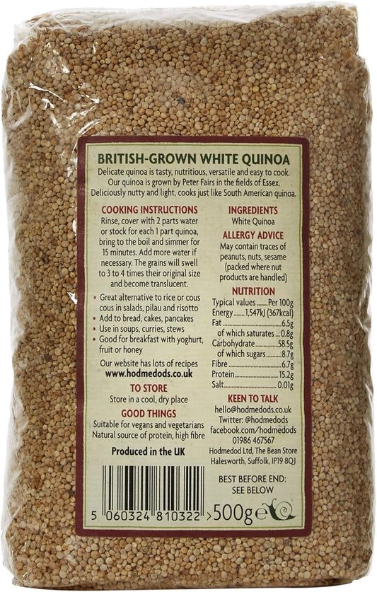 Hodmedod British White Quinoa, 500 G