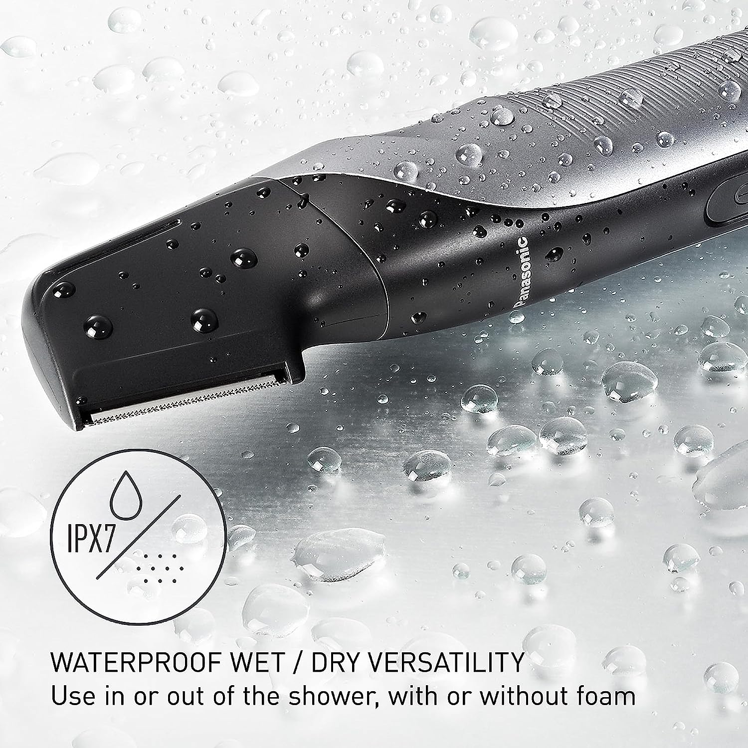 Panasonic Body Groomer for Men and Women, Unisex Wet/Dry Cordless Electric Body Hair Trimmer with 2 Comb Attachments, Multi-Directional Shaving in Sensitive Areas - ER-GK80-S (Black) : Beauty & Personal Care