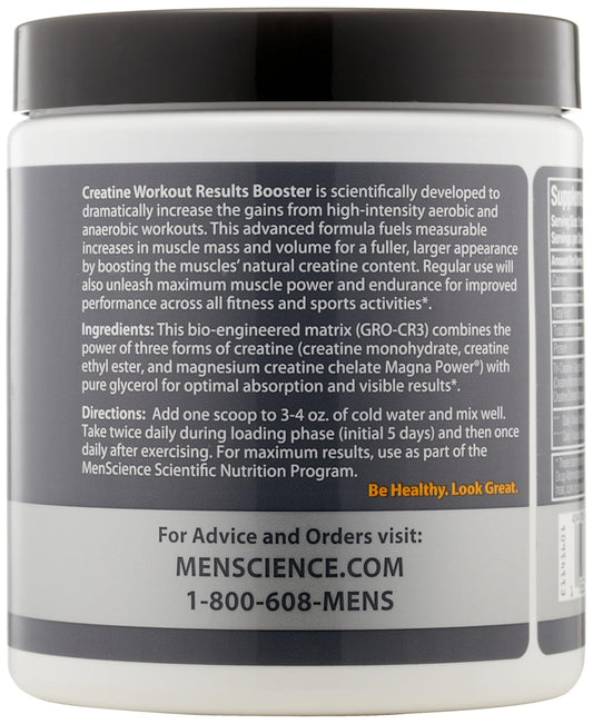 Menscience Androceuticals Creatine Workout Results Booster, 5.7 Oz