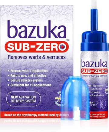 Bazuka Sub-Zero. Freezing Device For Removal Of Warts And Verrucas, 50Ml (Packaging May Vary)