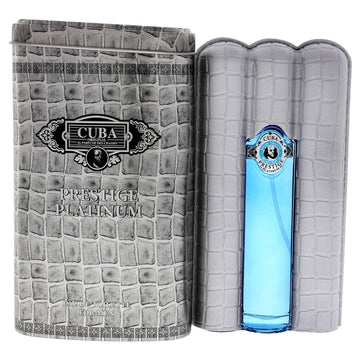 Cuba Original By Parfums Des Champs Prestige Platinum By Cuba, 3 Oz Eau De Toilette Spray For Men (Cubprpm0009002)