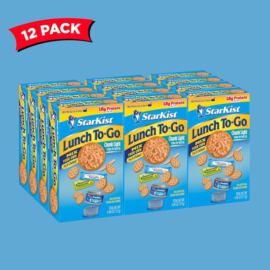 Starkist Lunch To-Go Chunk Light Mix Your Own Tuna Salad, 4.48 Oz, Pack Of 12