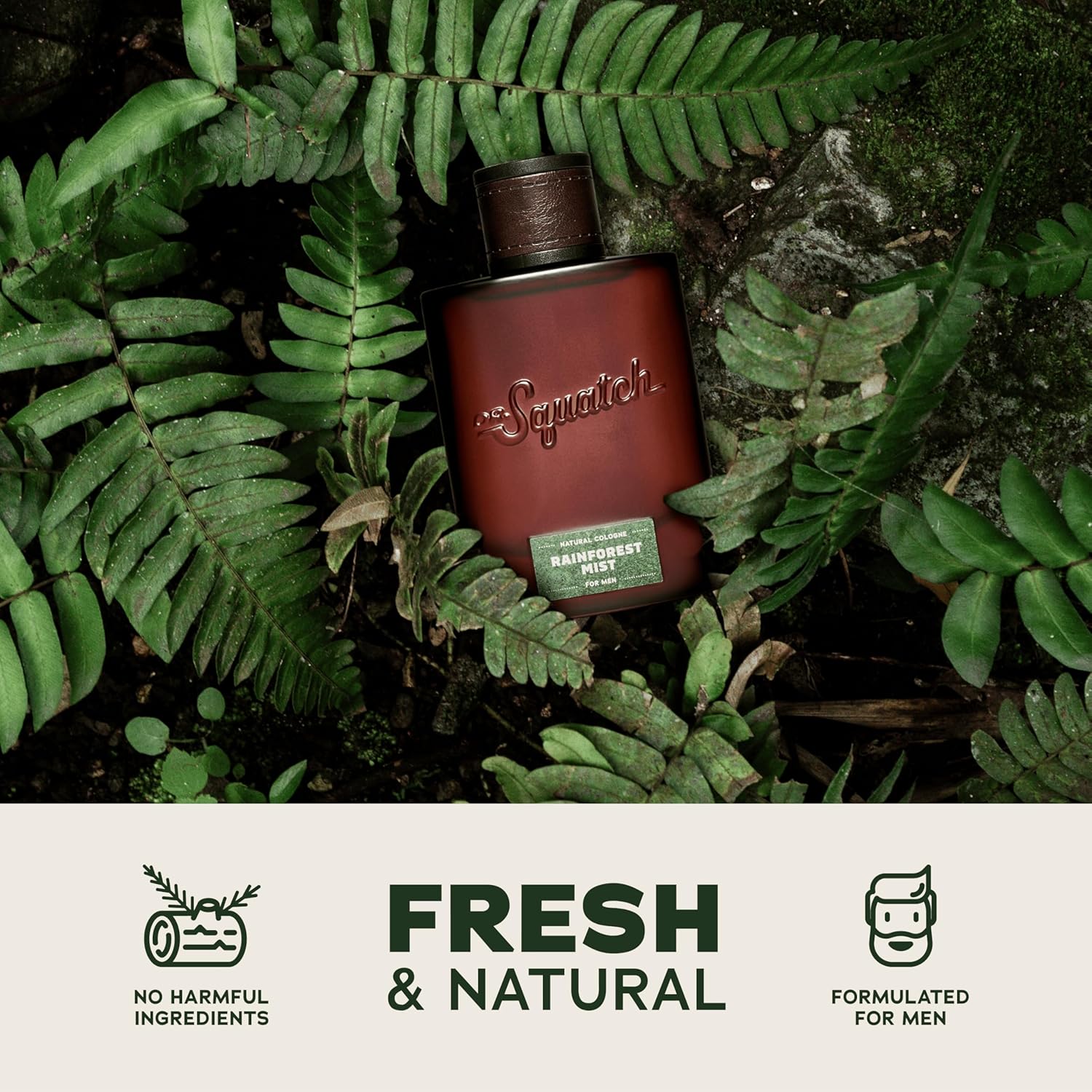 Dr. Squatch Natural Cologne For Men - Scent-Lock Technology And Sustainably-Sourced Ingredients - Rainforest Mist Cologne (1.7 Fl Oz) : Beauty & Personal Care