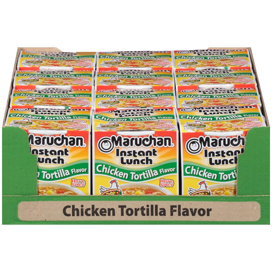 Maruchan Instant Lunch Chicken Tortilla, 2.25 Oz, Pack Of 12