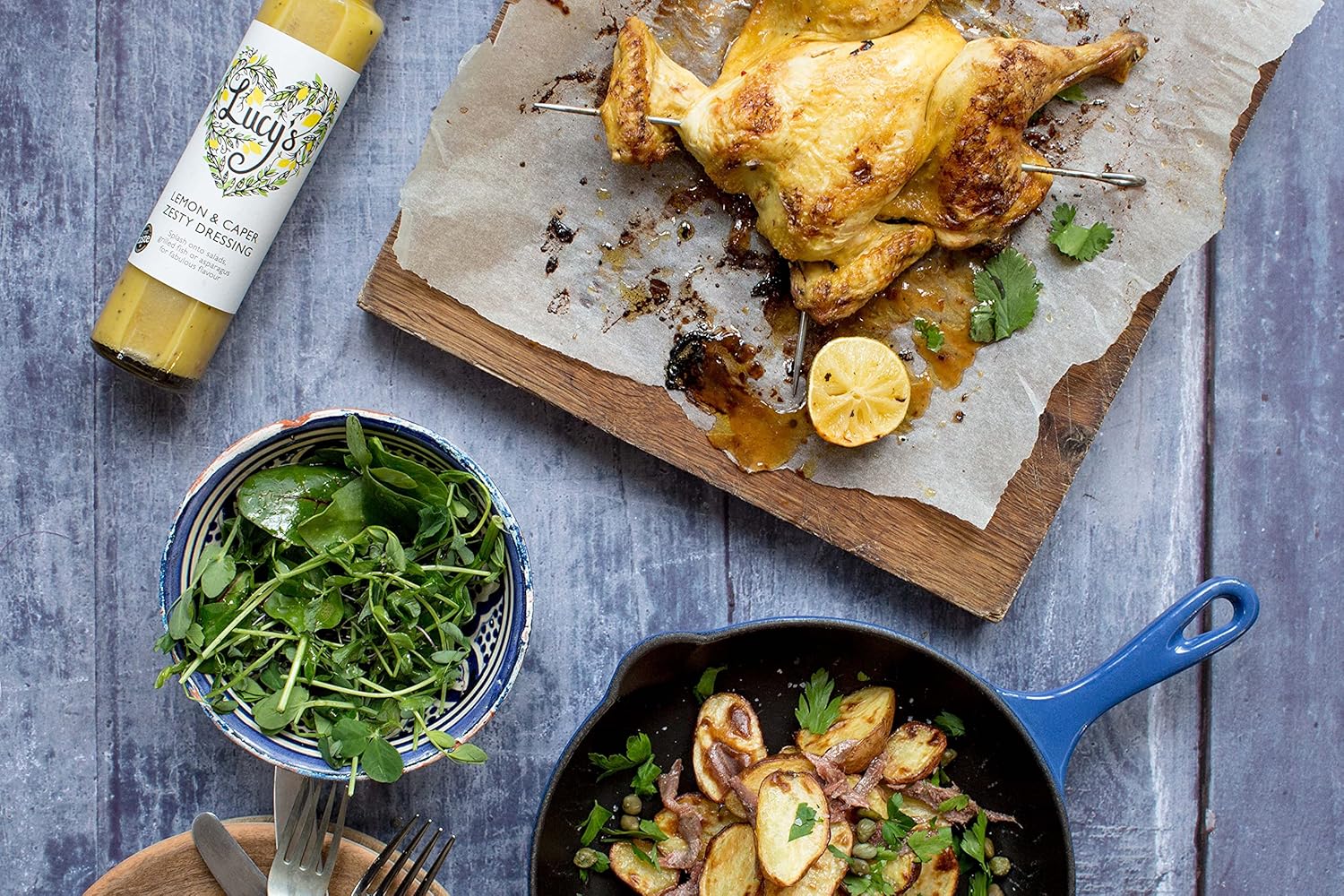 Lucy’s Dressings – Lemon & Caper Zesty Dressing – 6 x 250ml Bottles : Amazon.co.uk: Grocery