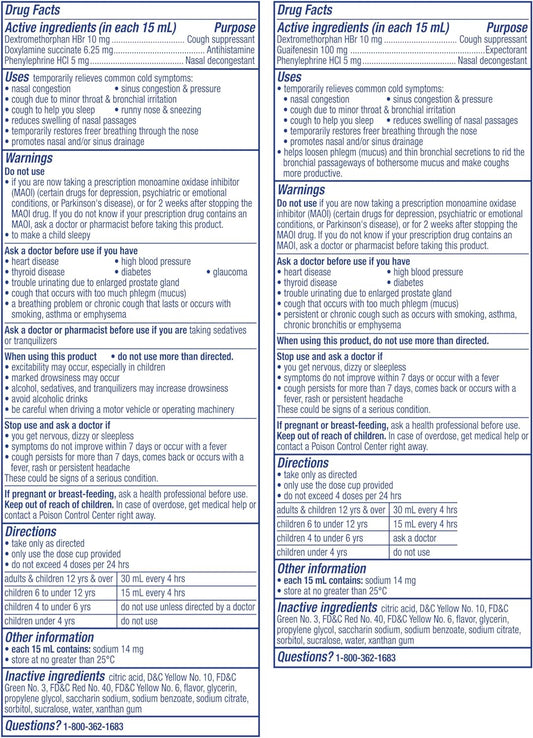 Vicks Kids Nyquil/Dayquil Honey Cold & Cough + Congestion Relief Combo Pack For Nighttime & Daytime Cough & Congestion, Flavored With Real Honey, For Children Ages 6+, 8 Fl Oz Nyquil, 8 Fl Oz Dayquil