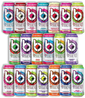 Niro Assortment | Bang Energy Drinks Variety Pack - Bang Potent Brain And Body Fuel | 16Oz Cans | Includes One Niro Beverage Sleeve | 10 Pack Of 6-10 Assorted Flavors