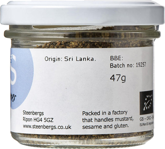 Steenbergs Organic Cracked Black Pepper Standard 47G