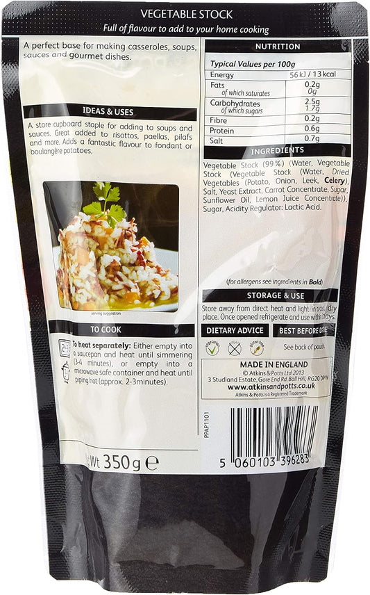 Atkins & Potts Chicken Stock, 350 G