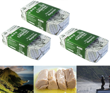 Tuna Fillet In Olive Oil With Basil 3 Tins X 120 G, Santa Catarina / Portugal
