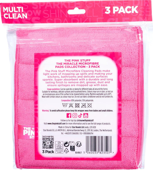 Stardrops โ The Pink Stuff โ Miracle Microfibre Pad Collection 3 Pack