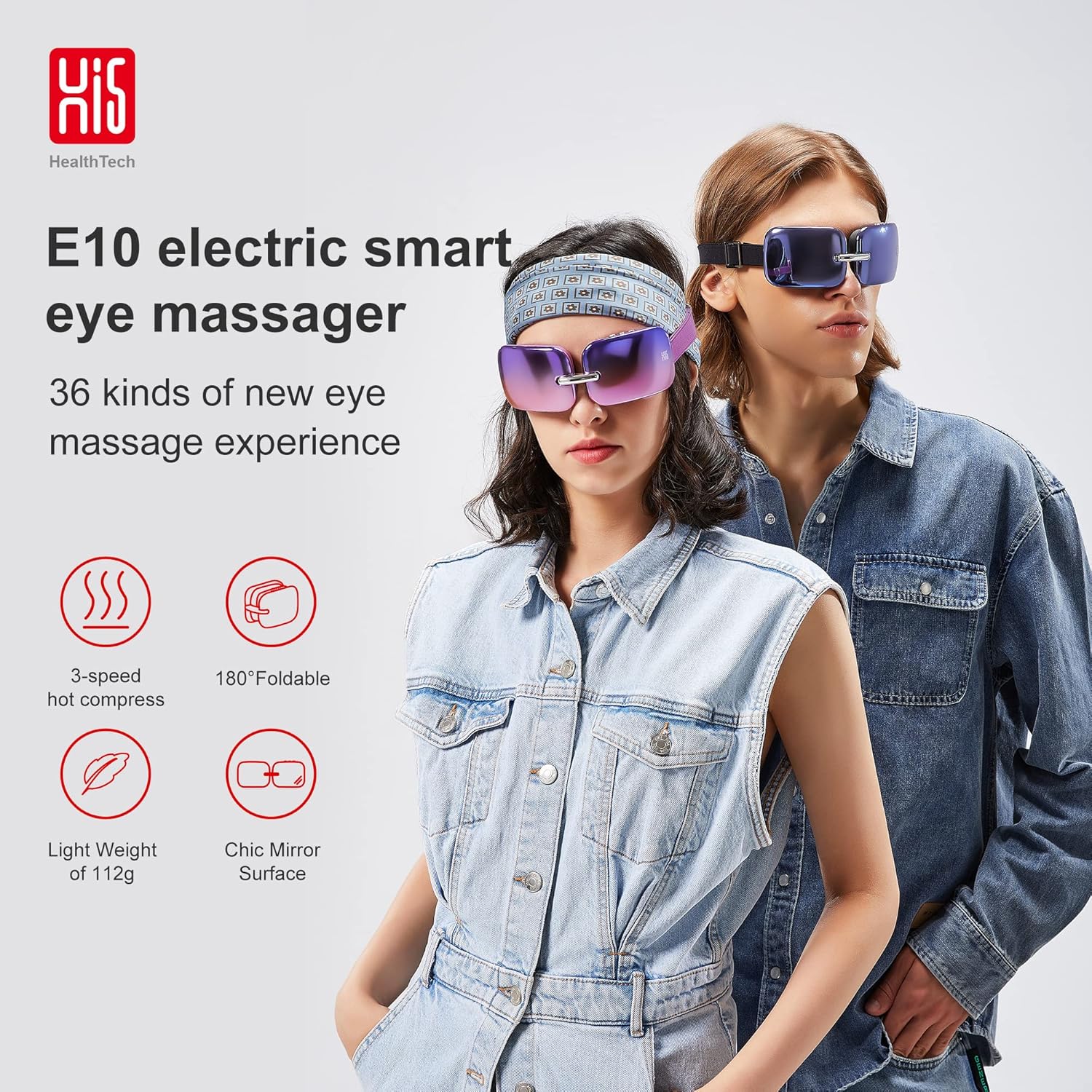 Buy Master Massage E10 Eye Massager Heat & Vibration Relieves Migraines,Dark Circles, Puffiness. Ultra Lightweight, Chic & Stylish, Improve Eye Circulation, Dry Eye, Heated For Eye Relax - Aurora Blue On  Free Shipping On Qualified Orders