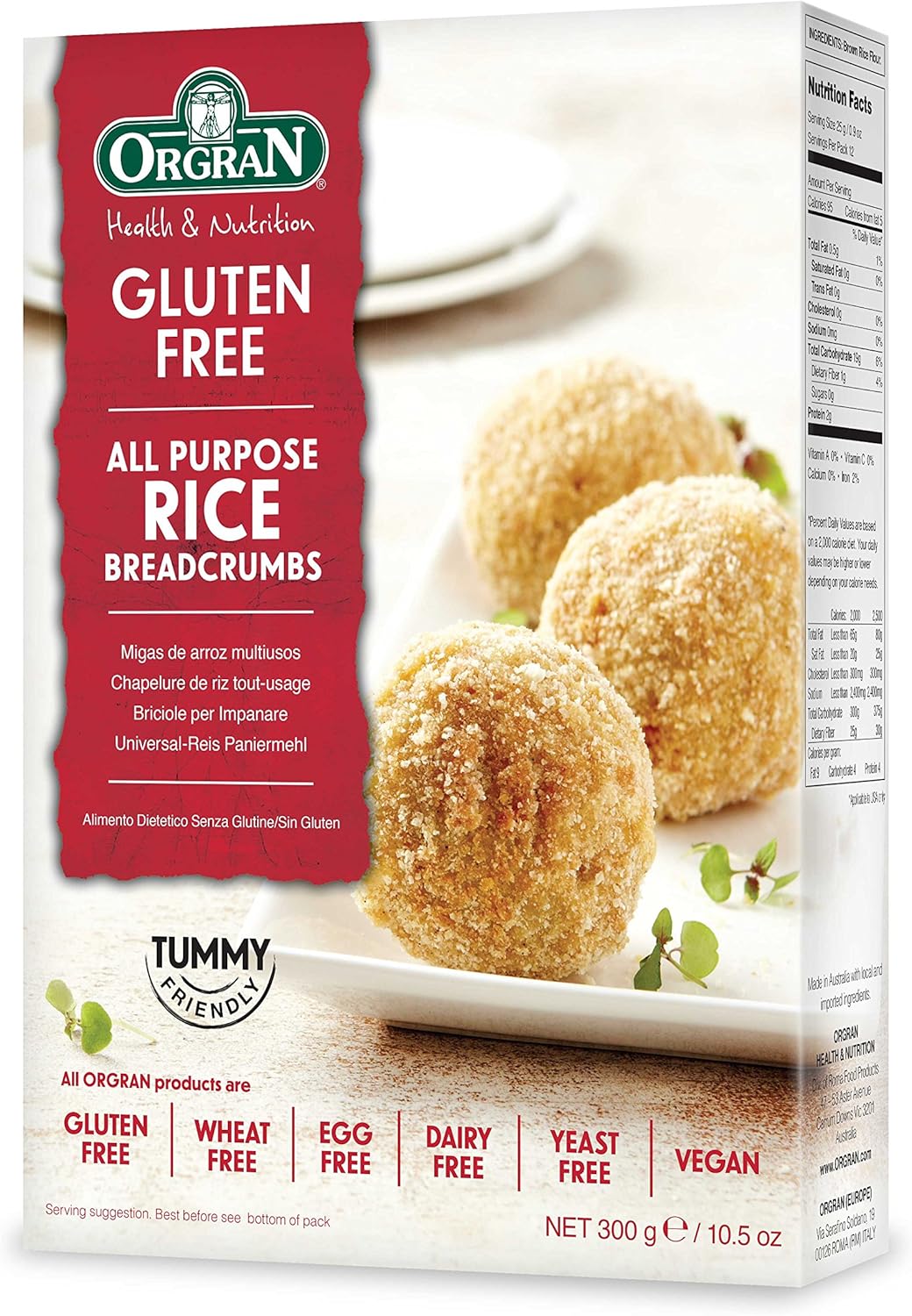 Orgran Gluten Free All Purpose Rice Crumbs 300G