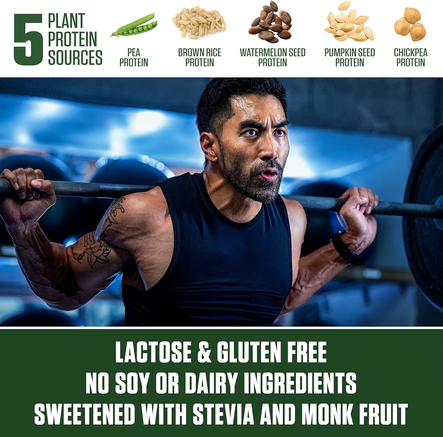 Dymatize Vegan Plant Protein, Smooth Vanilla, 25g Protein, 4.8g BCAAs,