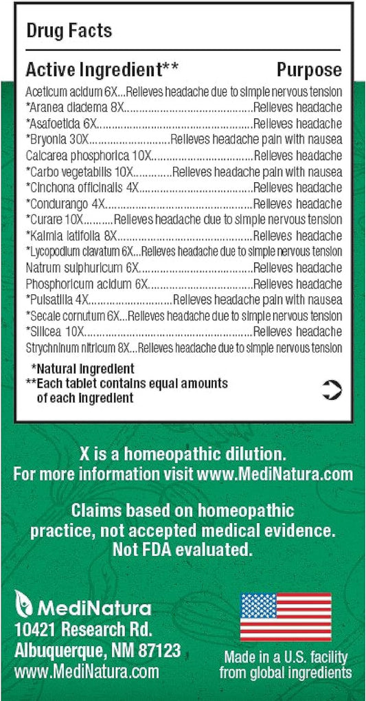 Bhi Migraine Tablets – Natural Headache & Migraine Relief, 100 Tablets