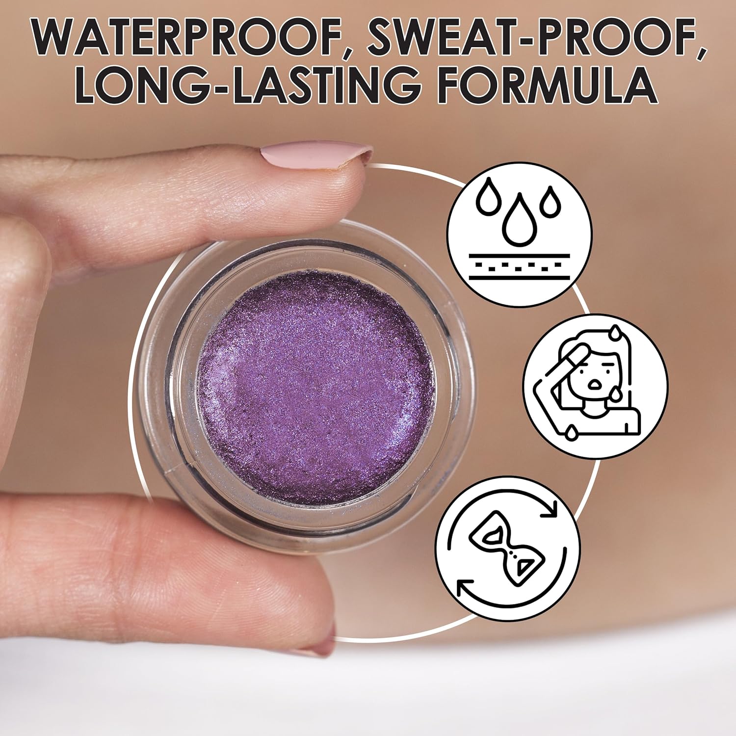 Beth Bender Beauty | Foiled Glacé Eye Shadow | Sway | Burnt Plum | Shiny Iridescent Metallic Finish | Vivid Color | Creamy & Buildable Texture | Easy Application | Vegan | Talc Free : Beauty & Personal Care