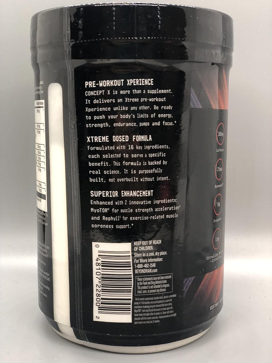 Beyond Raw Concept X | Clinically Dosed Pre-Workout Powder | Contains