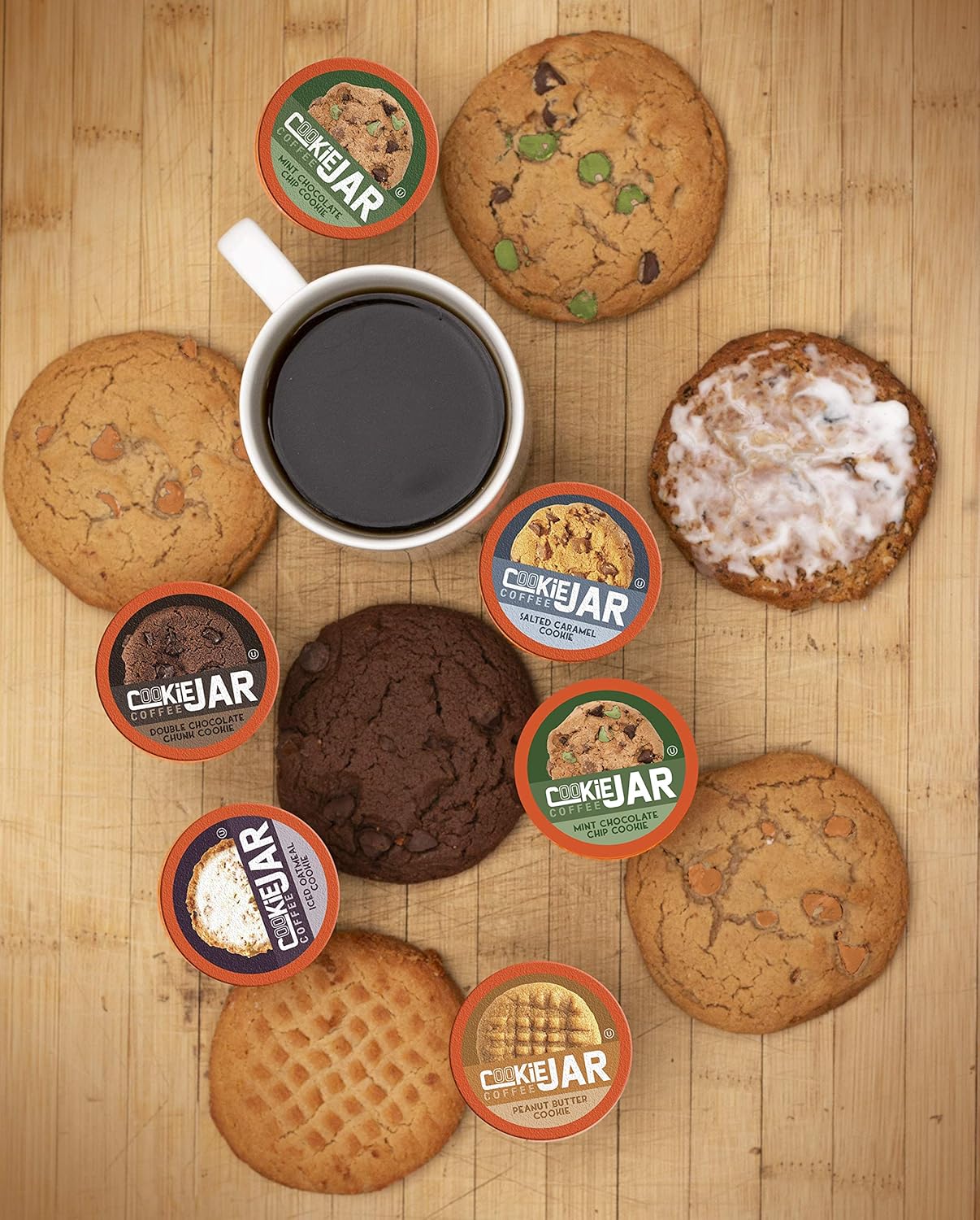 Cookie Jar Assorted Flavored Coffee Pods For Keurig K Cup Brewers, 40 Count Variety Pack β Flavored Coffee Sampler With Multiple Delicious Options