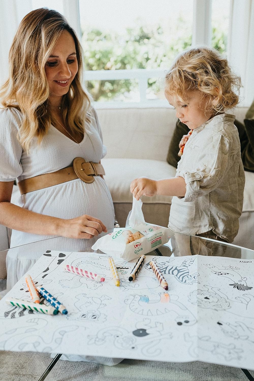 Love & Green Wipes With Orange Blossom 64 Wipes