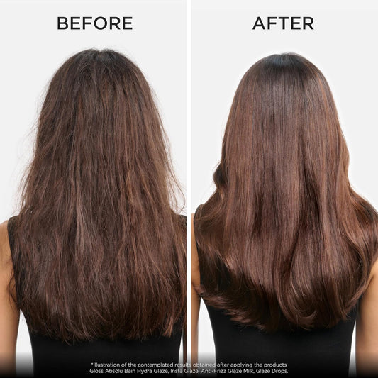 Kérastase Gloss Absolu Conditioner For All Hair Types, With Glycolic Acid, Hyaluronic Acid & Wild Rose 250Ml