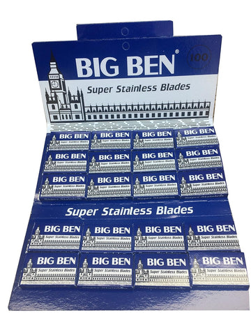 100 Big Ben Super Stainless Double Edge Razor Blades