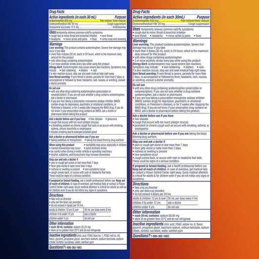 Vicks Dayquil And Nyquil High Blood Pressure Cold And Flu Relief Liquid Medicine Combo Pack, Multi-Symptom Daytime And Nighttime Relief For Cold, Cough, Flu Symptoms, Alcohol No, 2 X 8 Fl Oz Bottles