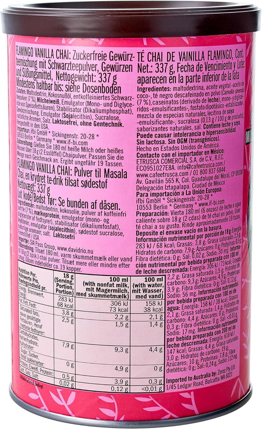 David Rio Chai Mix, Flamingo Vanilla, 11.9 Ounce (Pack Of 1)