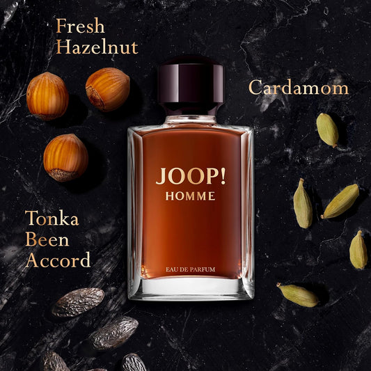 Joop! Homme Eau De Parfum – Spicy Fresh Men'S Cologne – With Notes Of Cardamom, Hazelnut, Vanilla & Tonka Bean – Luxury Perfumes For Men – Long Lasting Fragrance