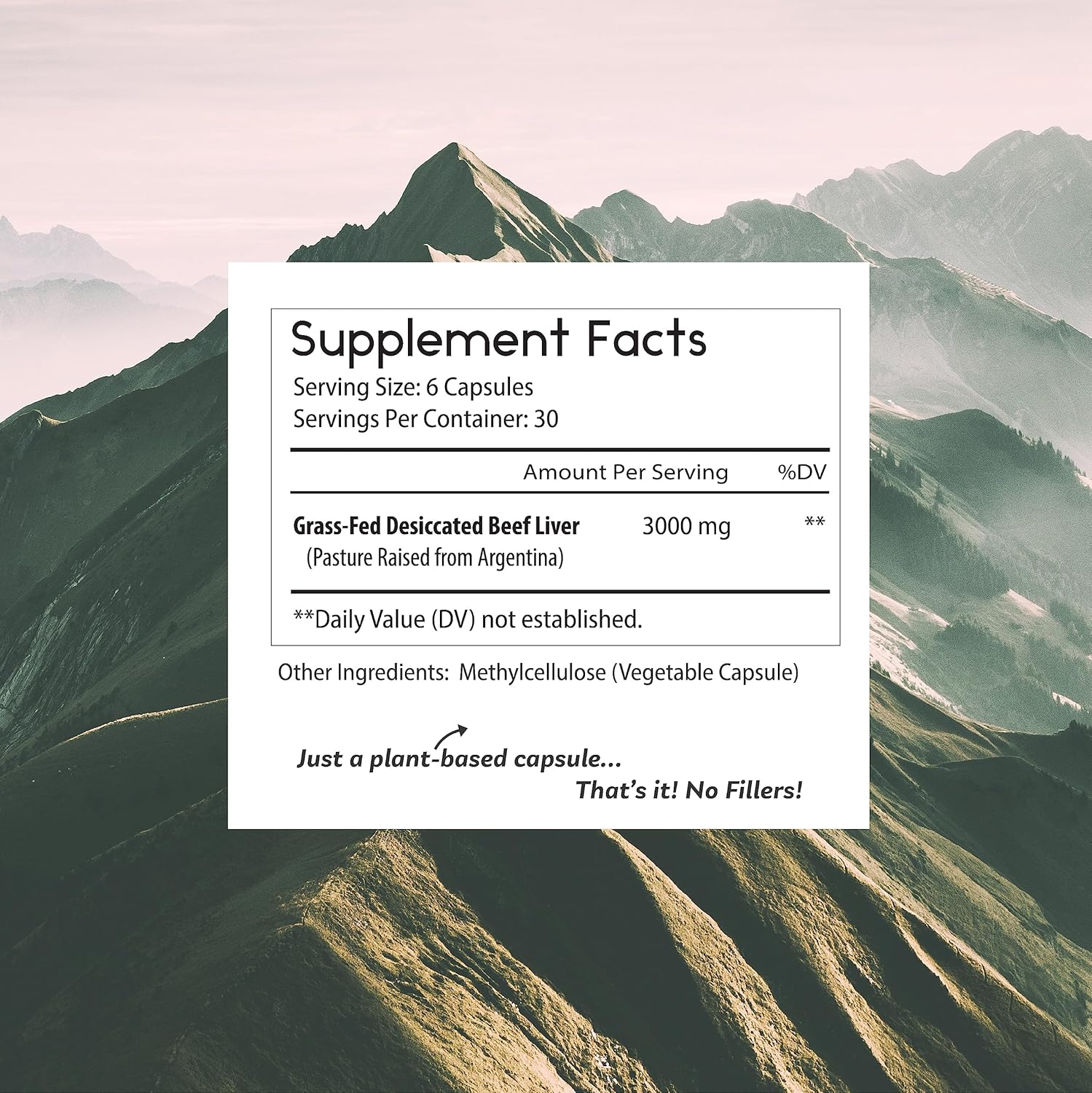 Buy Thomas' All-Natural Remedies Grassfed Beef Liver Supplement, 3000Mg Liver Support Supplement, Pasture Raised In Argentina, Non-Gmo & Hormone Free (180 Caps) On  Free Shipping On Qualified Orders