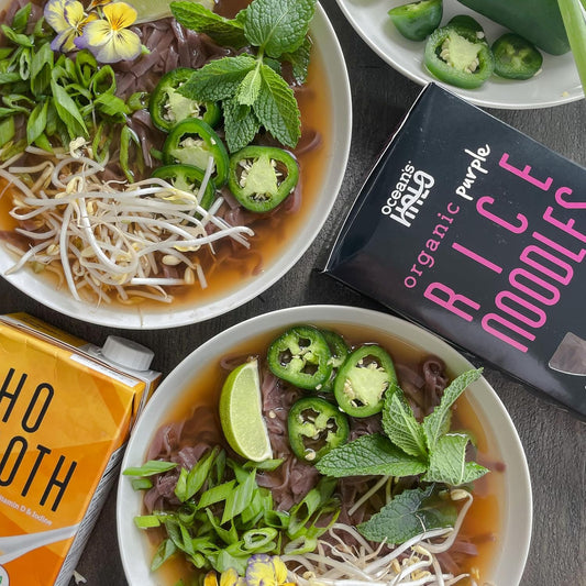 Ocean'S Halo Purple Rice Noodles, Organic, Vegan, Gluten-Free Ingredients, 6.3 Oz