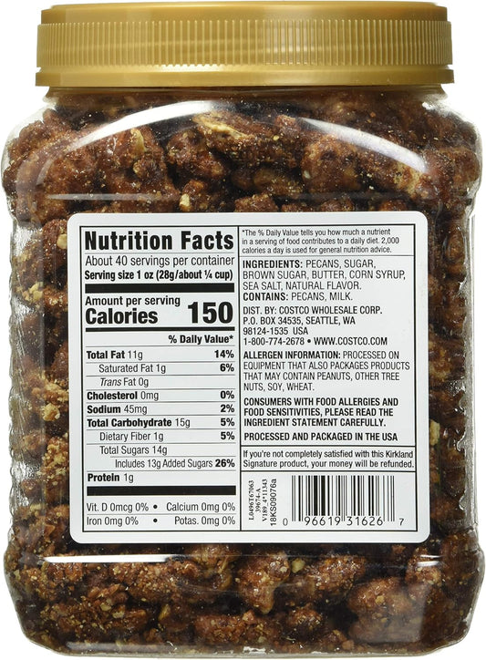 Kirkland Signature Praline Pecans, 1.13 Kg