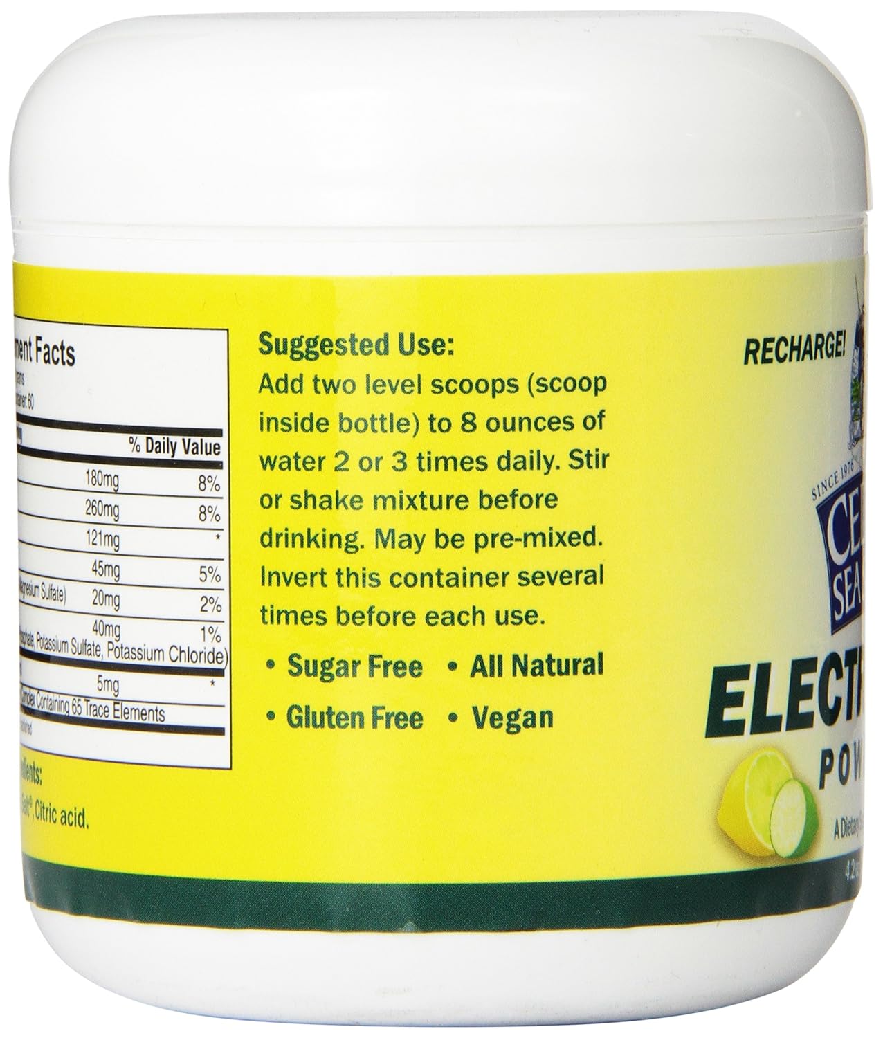 Celtic Sea Salt Electrolyte Powder Drink Mix, 4.2 Ounce : Grocery & Gourmet Food