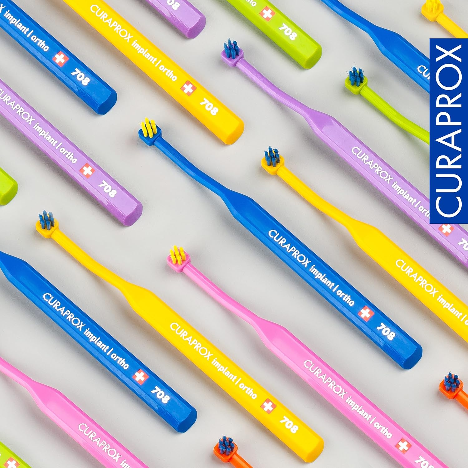 Curaprox CS708 Implant/Ortho Brush, Multicolor : Amazon.co.uk: Health & Personal Care