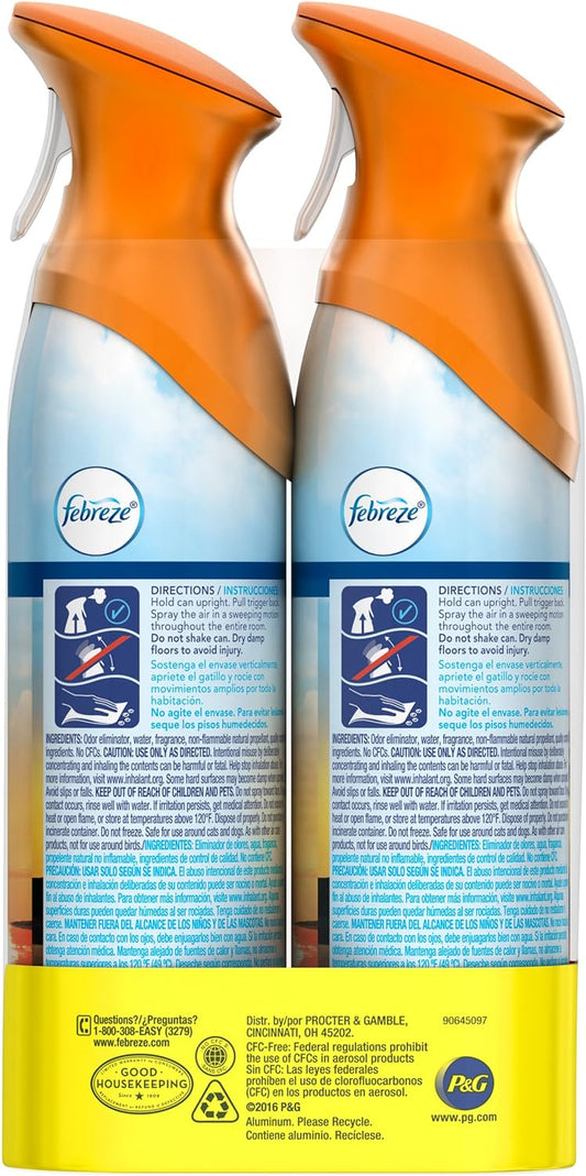 Febreze Air Effects Air Freshener, Hawaiian Aloha, 19.4 Oz 2 Pack