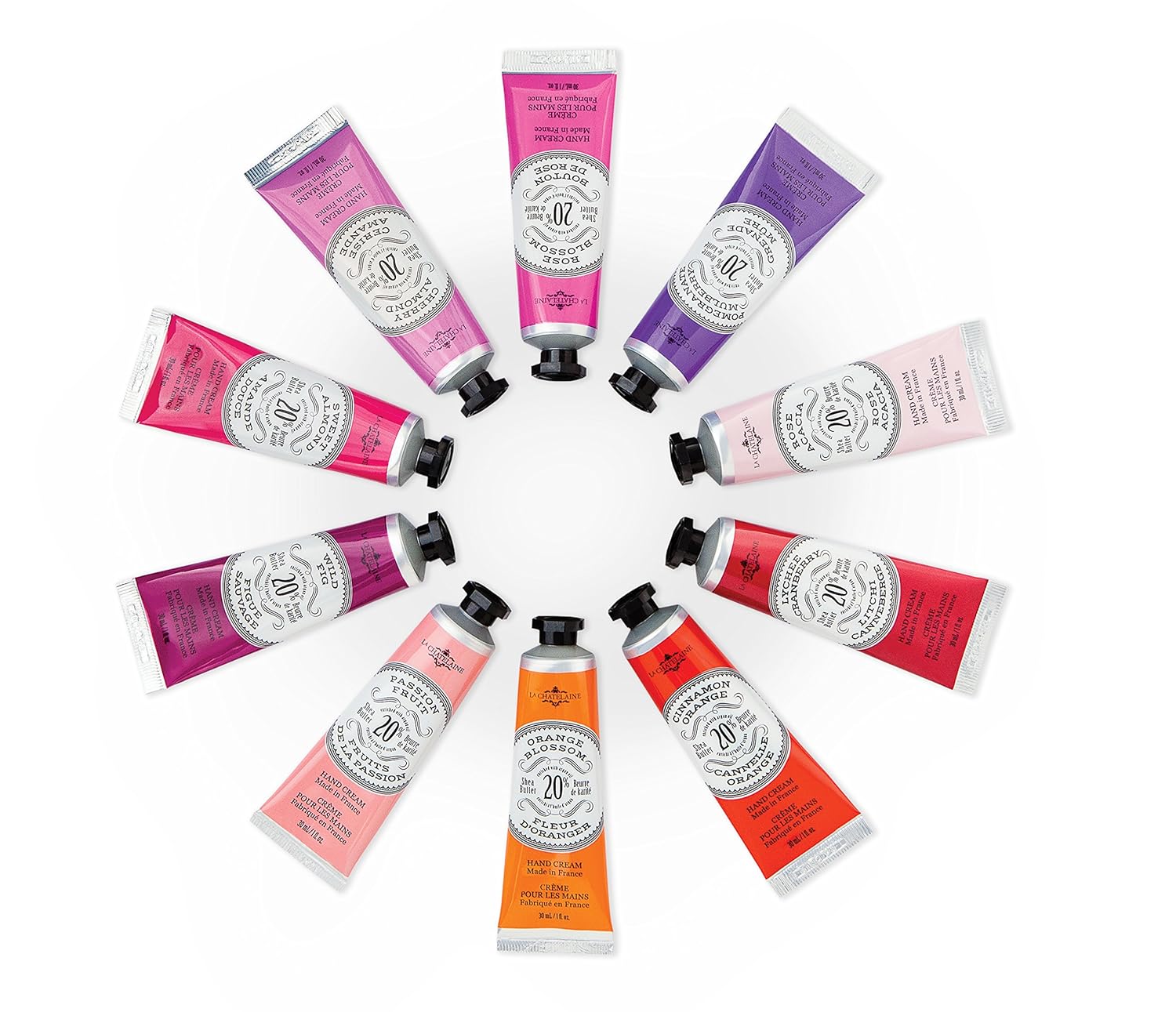 La Chatelaine 20% Shea Butter Hand Cream Travel Size, Organic Argan Oil, Moisturizing, Nourishing, Repairing, Extra-Rich Hand Lotion, Made In France, Paraben Free, 1 Oz / 30Ml (Coconut Milk) : Beauty & Personal Care