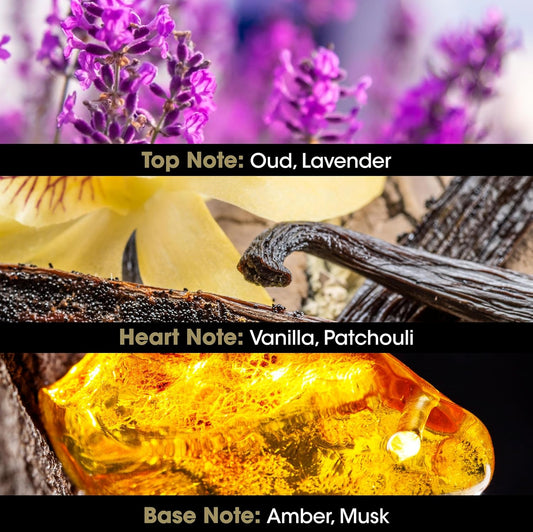 Sultan Men Oud Eau De Toilette - Spray Perfume For Men - Oriental Scent - Notes Of Cistus Flowers, Oud, And Lavender - Made In France - 3.38 Fl.Oz