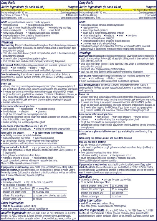Vicks Dayquil & Nyquil Severe Combo Pack, Max Strength Cold & Flu Medicine For Fever, Sore Throat, Stuffy Nose - 2 X 12 Oz Bottles