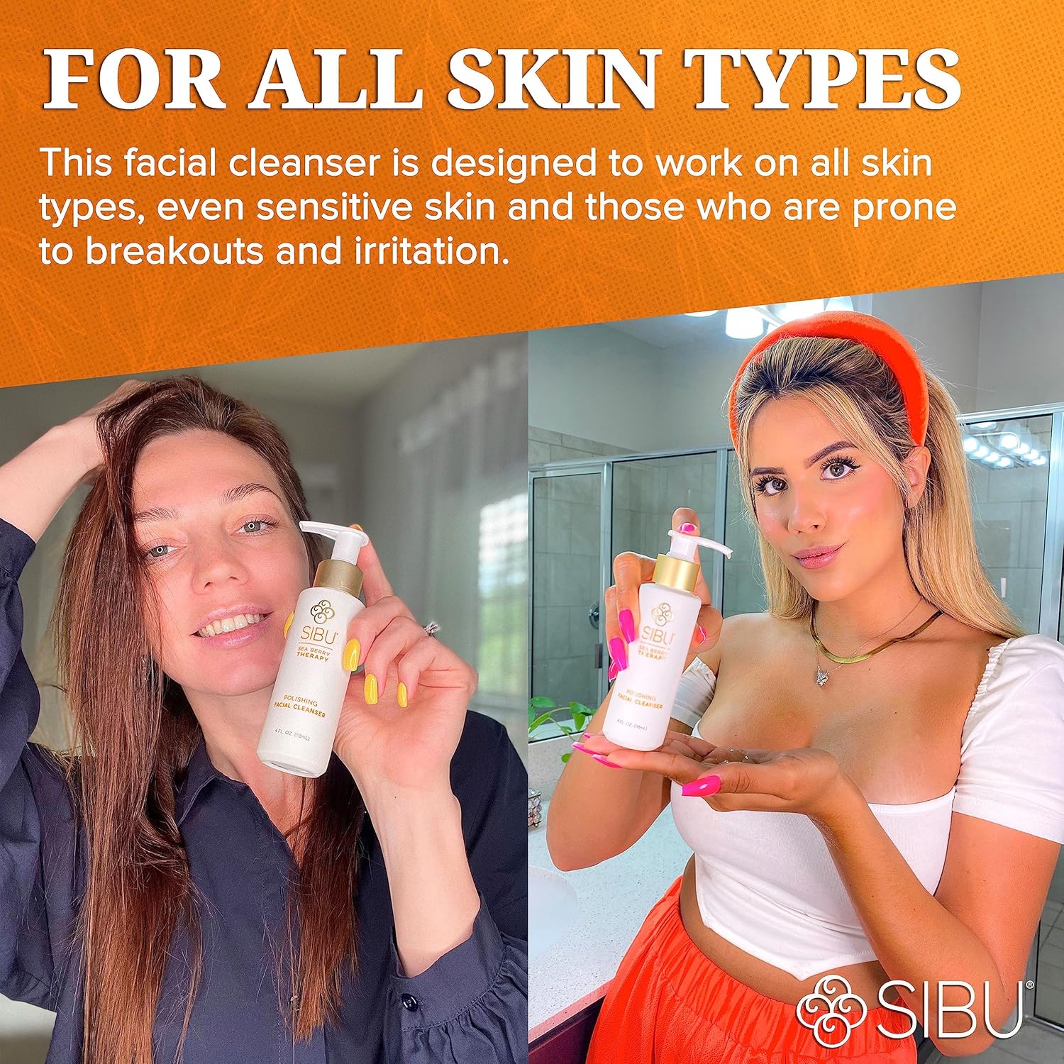 sibu Sea Buckthorn Polishing Facial Cleanser (4oz), Face Wash Made From Premium Himalayan Sea Berry Oil β Moisturizes Skin, Reduces Blemishes, Removes Make-up : Beauty & Personal Care