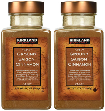 Kirkland Saigon Cinnamon 10.7 Oz Bottles( Pack Of 2) - 21.4 Oz Total