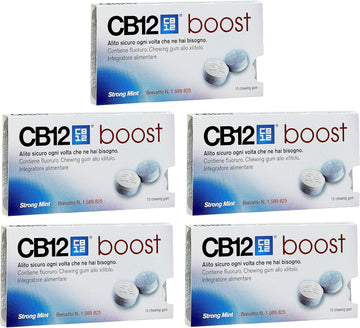 Cb12 Boost Sugarless Gum - Strong Mint 5 Pack