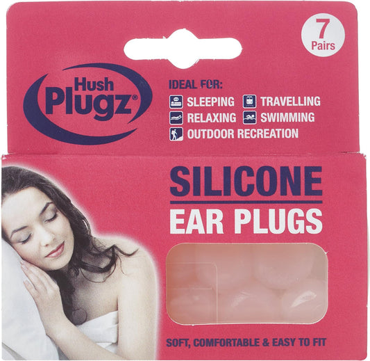 Hush Plugz Silicone Earplugs X 3 Packs