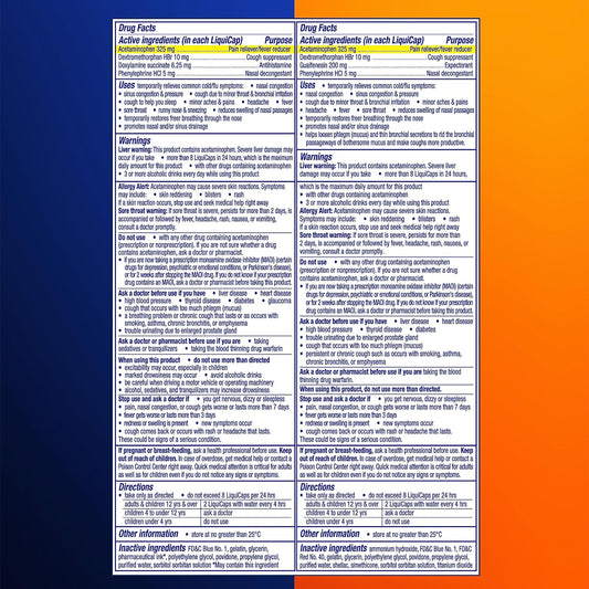 Vicks Dayquil Severe Cold & Flu Liquicaps, Maximum Strength, Orange, 24 Count