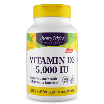 Vitamin Dз 5,000 IU 30 Softgels Supports Bone & Immune Health