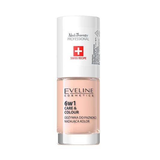 Eveline Cosmetics Nail Therapy Care & Colour Nail Conditioner 6-In-1