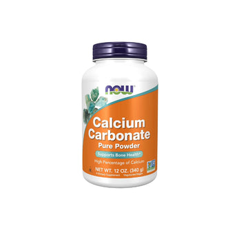 Now Foods Supplements, Calcium Carbonate Powder, High Percentage Of Calcium, Supports Bone Health*, 12-Ounce