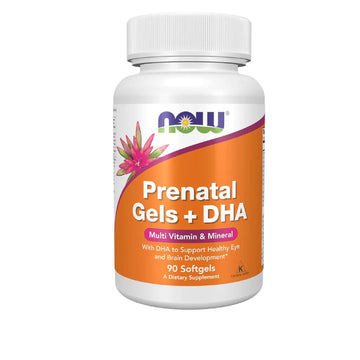 Now Supplements, Prenatal Gels + Dha With 250 Mg Dha Per Serving, Plus Borage Oil (Gla), 90 Softgels