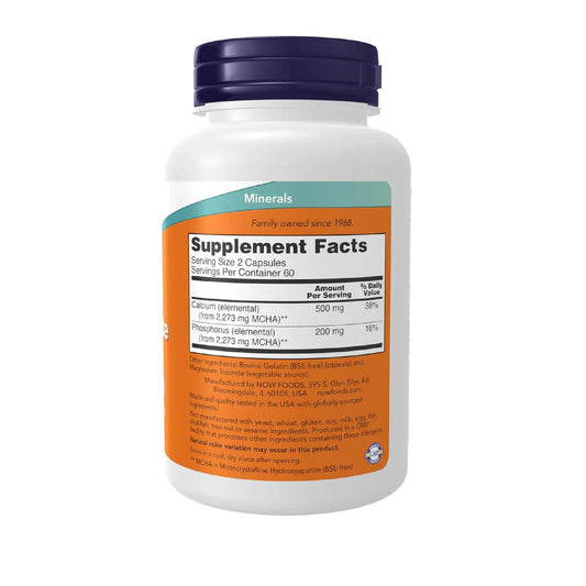 Now Foods Supplements, Calcium Hydroxyapatite Caps, Supports Bone Health*, 120 Capsules